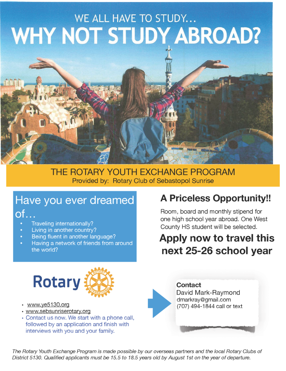 Rotary International Student Exchange Program Open for Next Year!