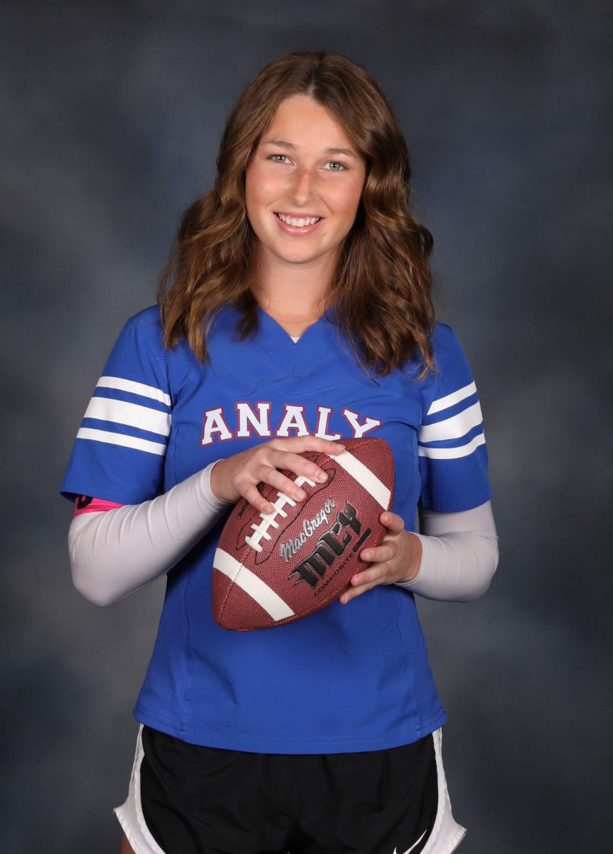 Abigail's Flag Football Senior Night Portrait
