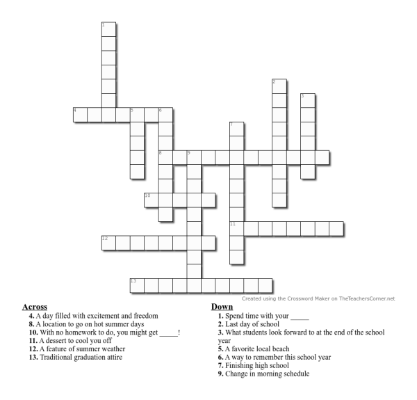 Summer 2025 Crossword