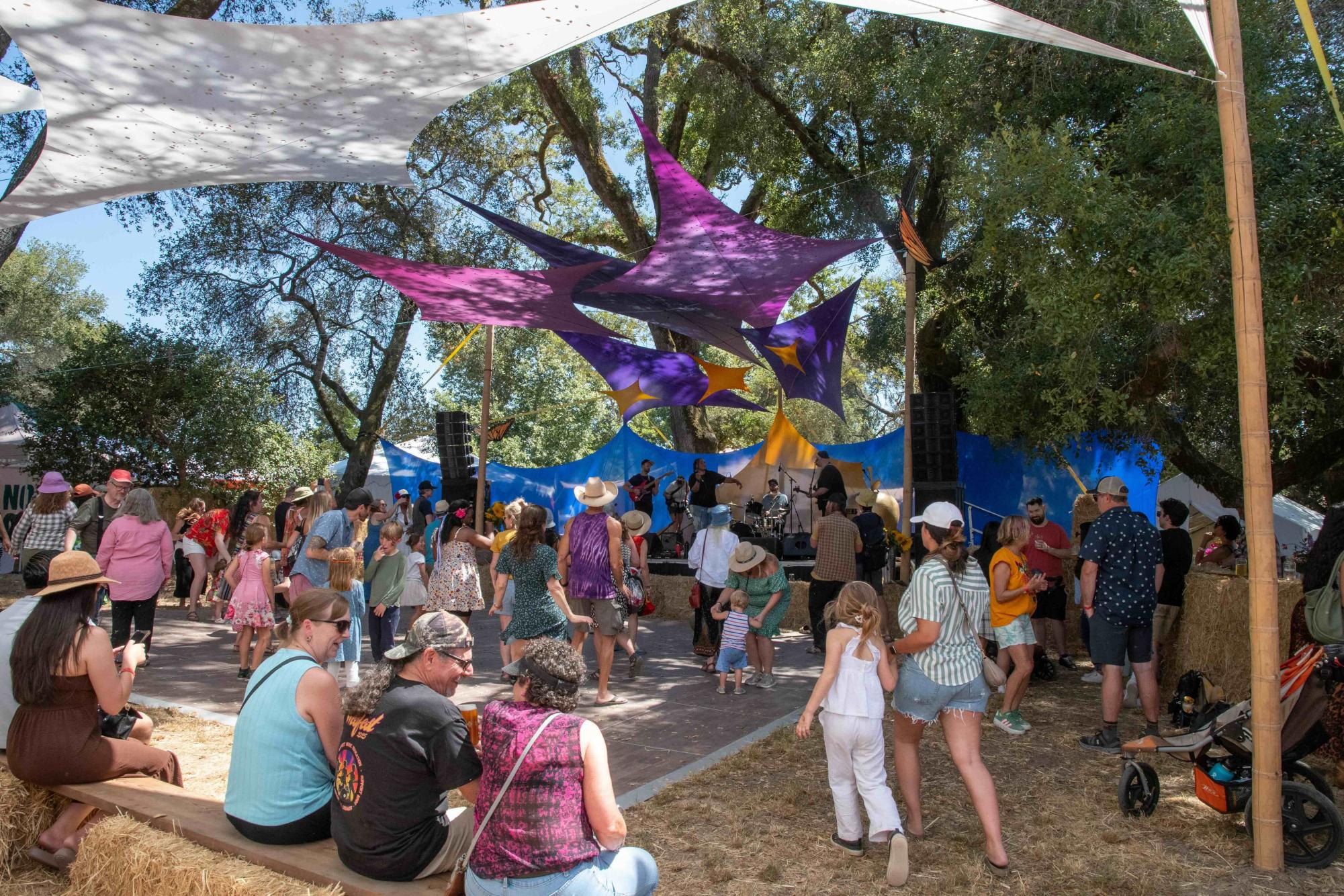 The live music stage at the Gravenstein Apple Fair.