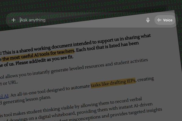 Documents acquired by West County World included references to using AI to draft IEP reports, a process that is strictly managed by law. Graphic by Lawson Gaylord / West County World